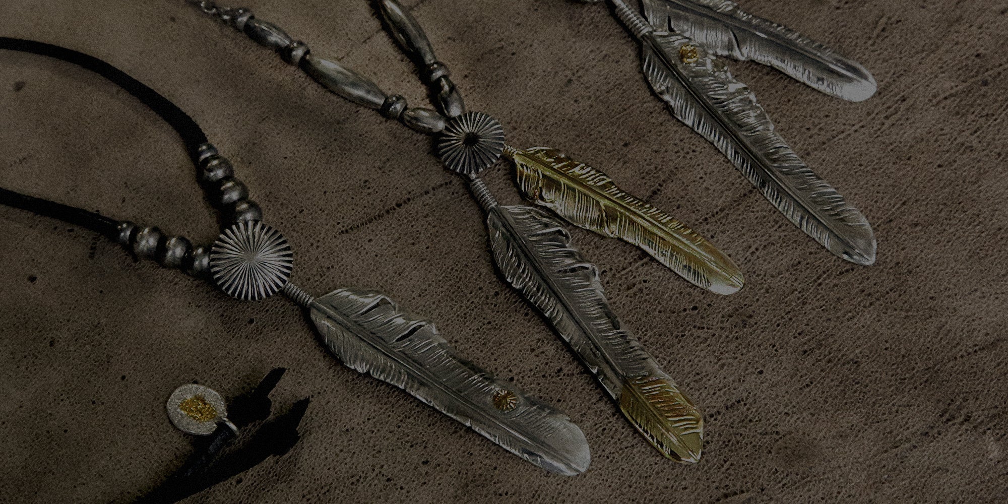 Silver Feather Pendants Made in Japan | Moto's Silver Feather