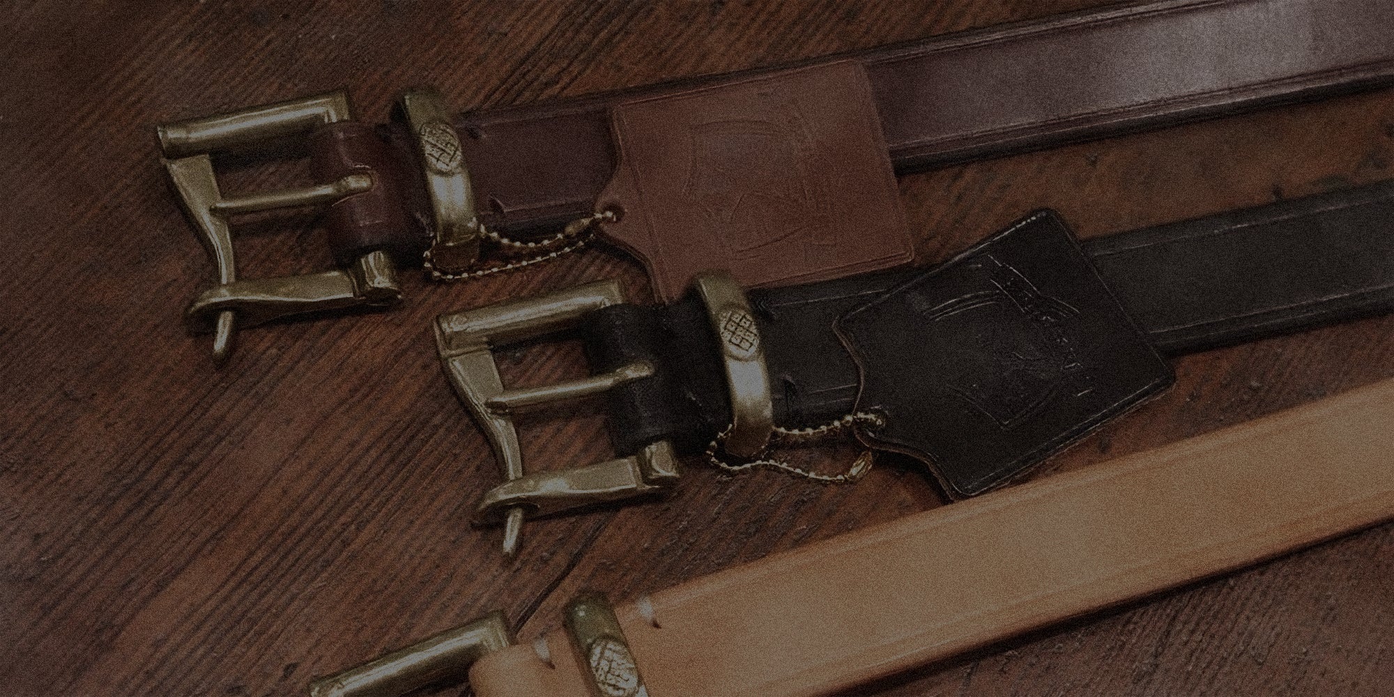 Men's belts including Japanese full grain leather belt styles