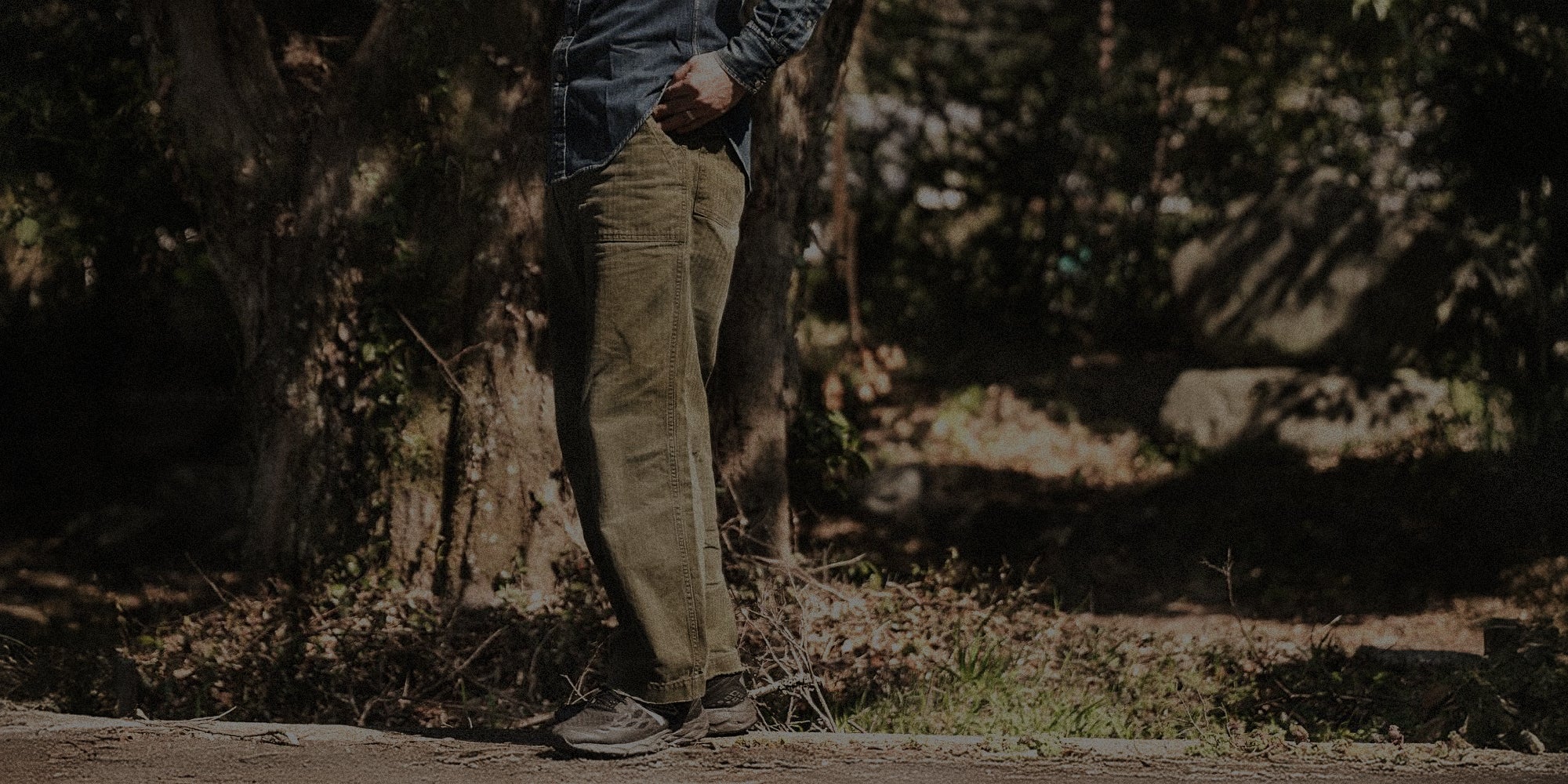 Men's work pants including Japanese baker pants military and utility trousers