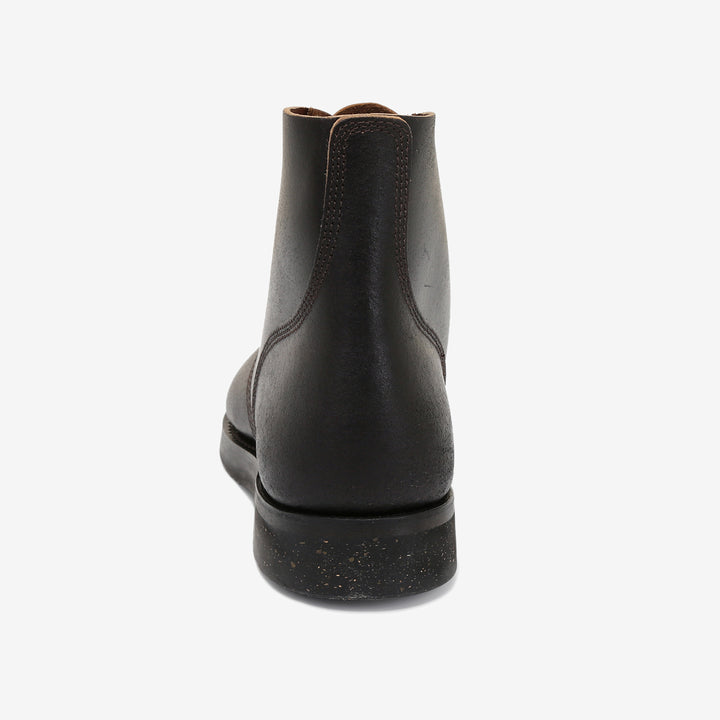 Skoob Infantry M-43 boots Horween waxed flesh leather black back