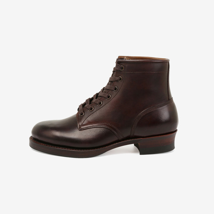Moto Motor Lot 1020 Italian horsebutt service boots brown vintage leather boots Japan side
