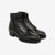 Moto Lot 1020 service boots Italian horsebutt leather black front view 3