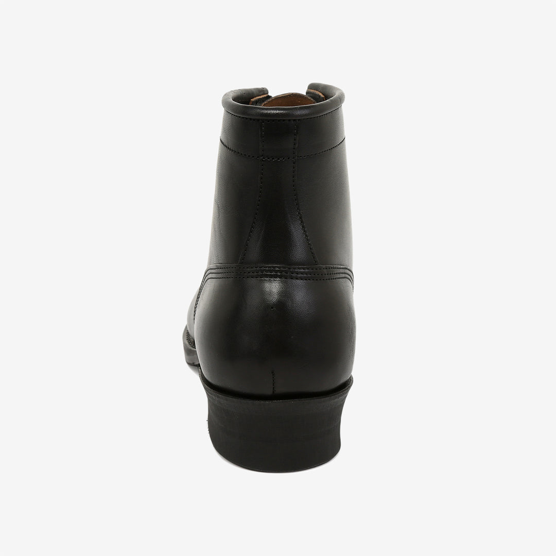 Moto Lot 1020 service boots Italian horsebutt leather black back