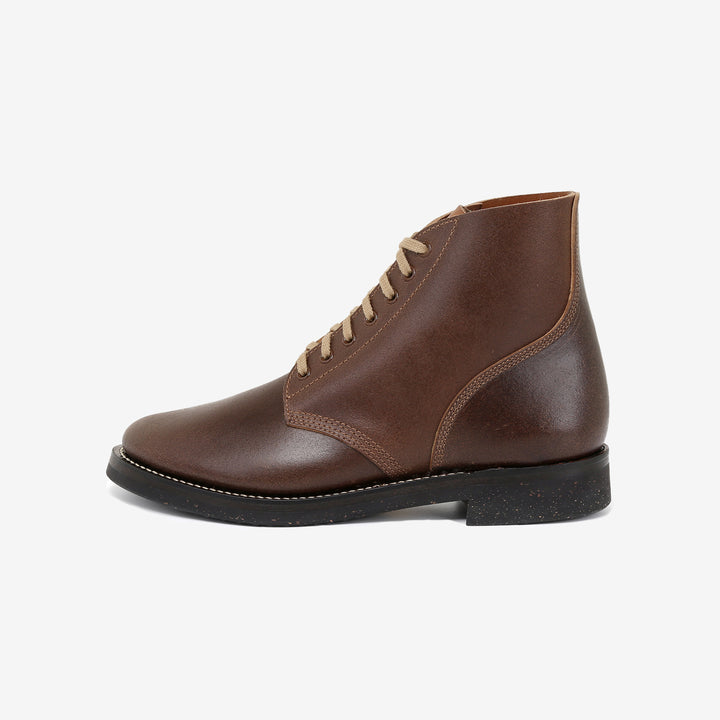 Skoob Infantry Service Boots Horween waxed flesh leather side view