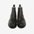 Moto Chelsea boots black horsebutt leather handmade Japan front view