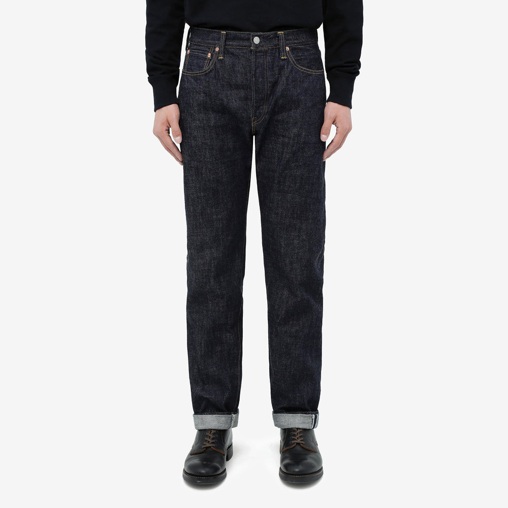 OMOTO DENIM 0615 13.5oz Selvedge Denim Relaxed Tapered Fit - Model Front View