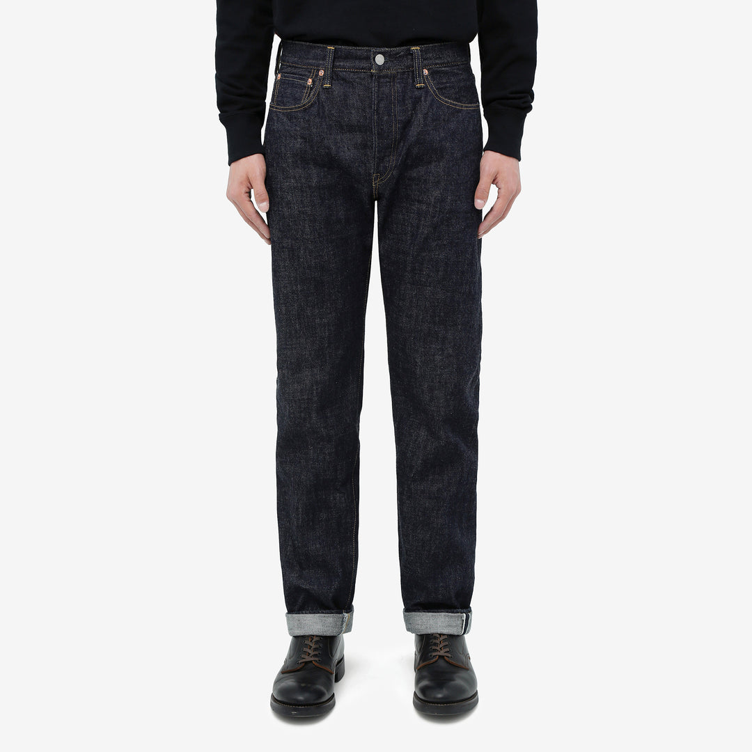 Omoto Denim 0615 13.5oz selvedge denim relaxed tapered jeans made in Japan wear image front