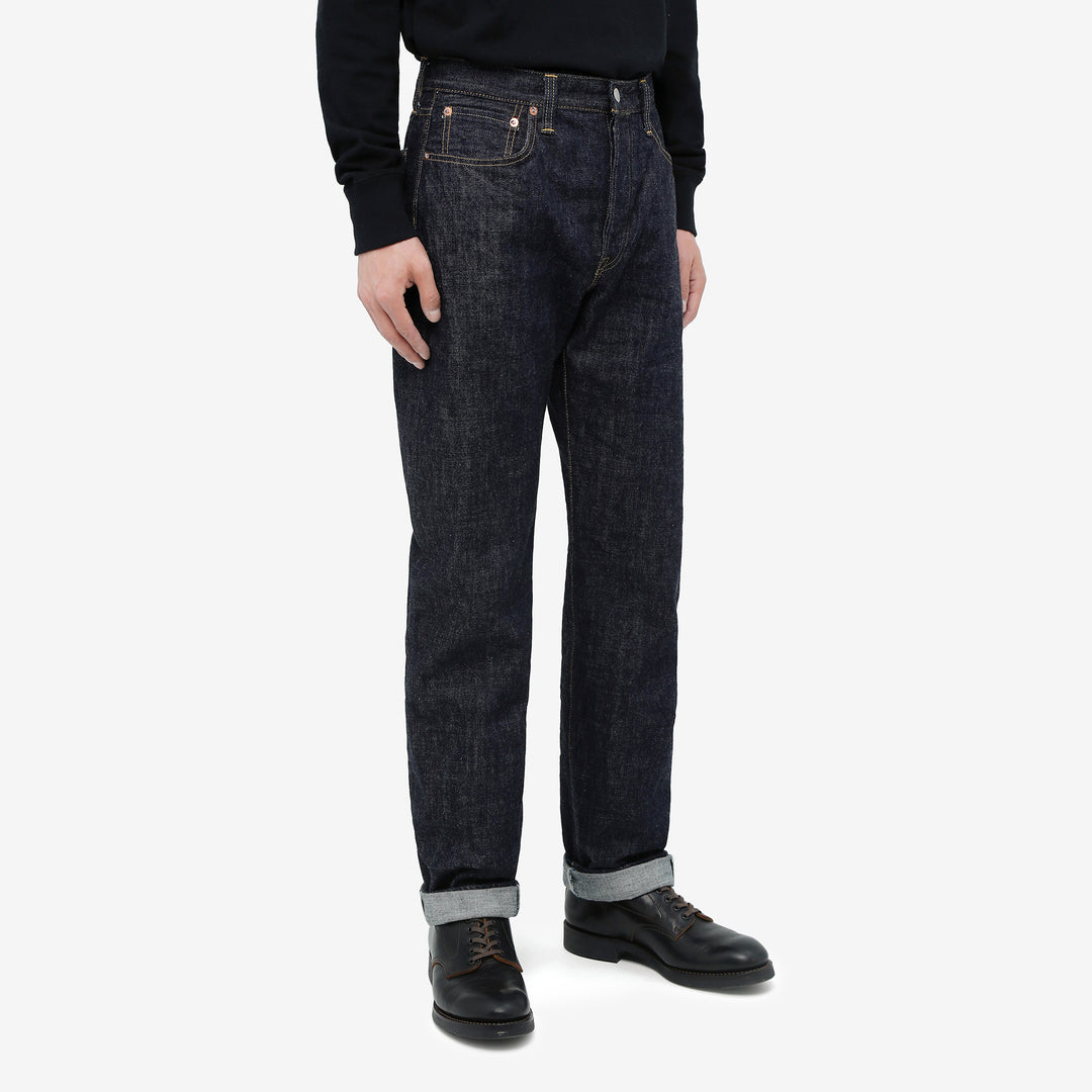 Omoto Denim 0615 13.5oz selvedge denim relaxed tapered jeans made in Japan wear image side front