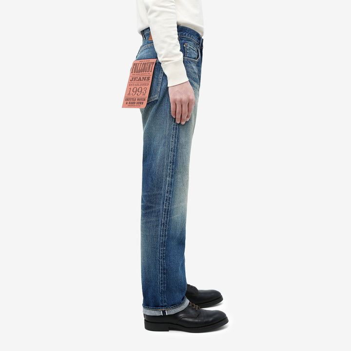 Fullcount 1101 Badass selvedge denim used wash regular straight jeans Japan exclusive image 3