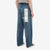 Brú na Bóinne 7777A 13.5oz Selvedge Denim - Patchwork Vintage Wash Wide Tapered Fit Made in Japan Wear Image Back Side