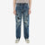 Brú na Bóinne 7772A 13.5oz Selvedge Denim - Midnight Flowers Vintage Wash Wear Image Front