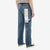 Brú na Bóinne 7772A 13.5oz Selvedge Denim - Midnight Flowers Vintage Wash Wear Image Back Side View