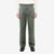 WASEW WSW-25A-010 Vat-Dyed Chino One-Tuck Trousers in wide straight fit, made in Japan wear image front