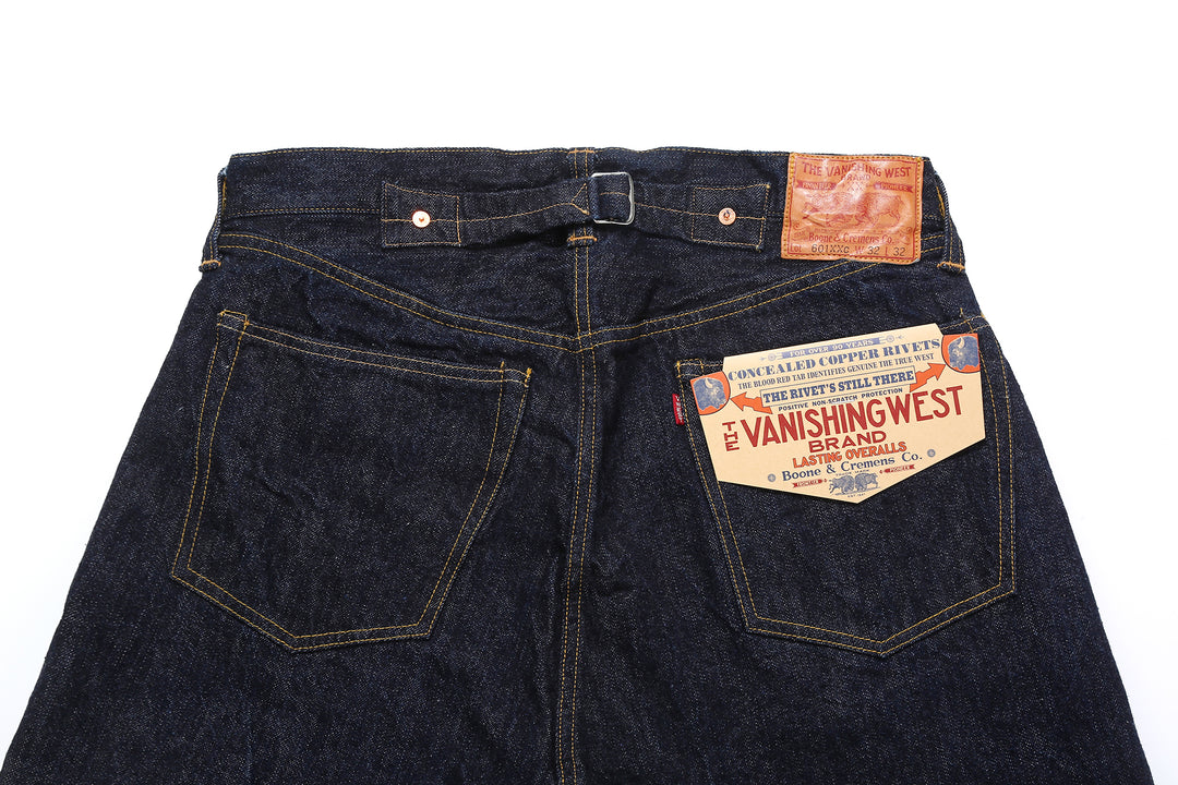 Freewheelers 2232012 Lot 601XXC 1937 14oz Selvedge Denim – Back Pocket Construction