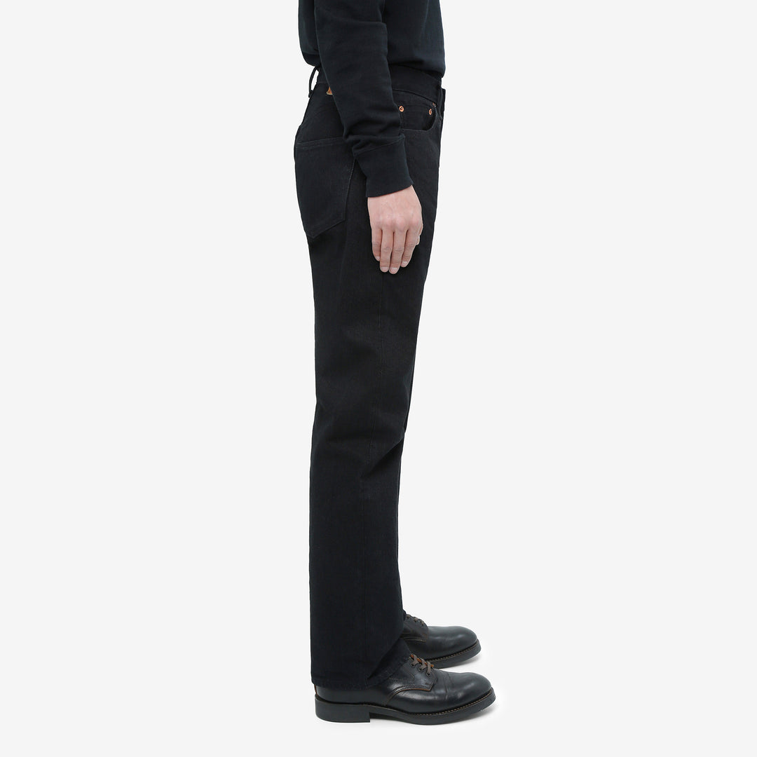 boncoura kurogane xx 15oz selvedge denim regular straight fit black