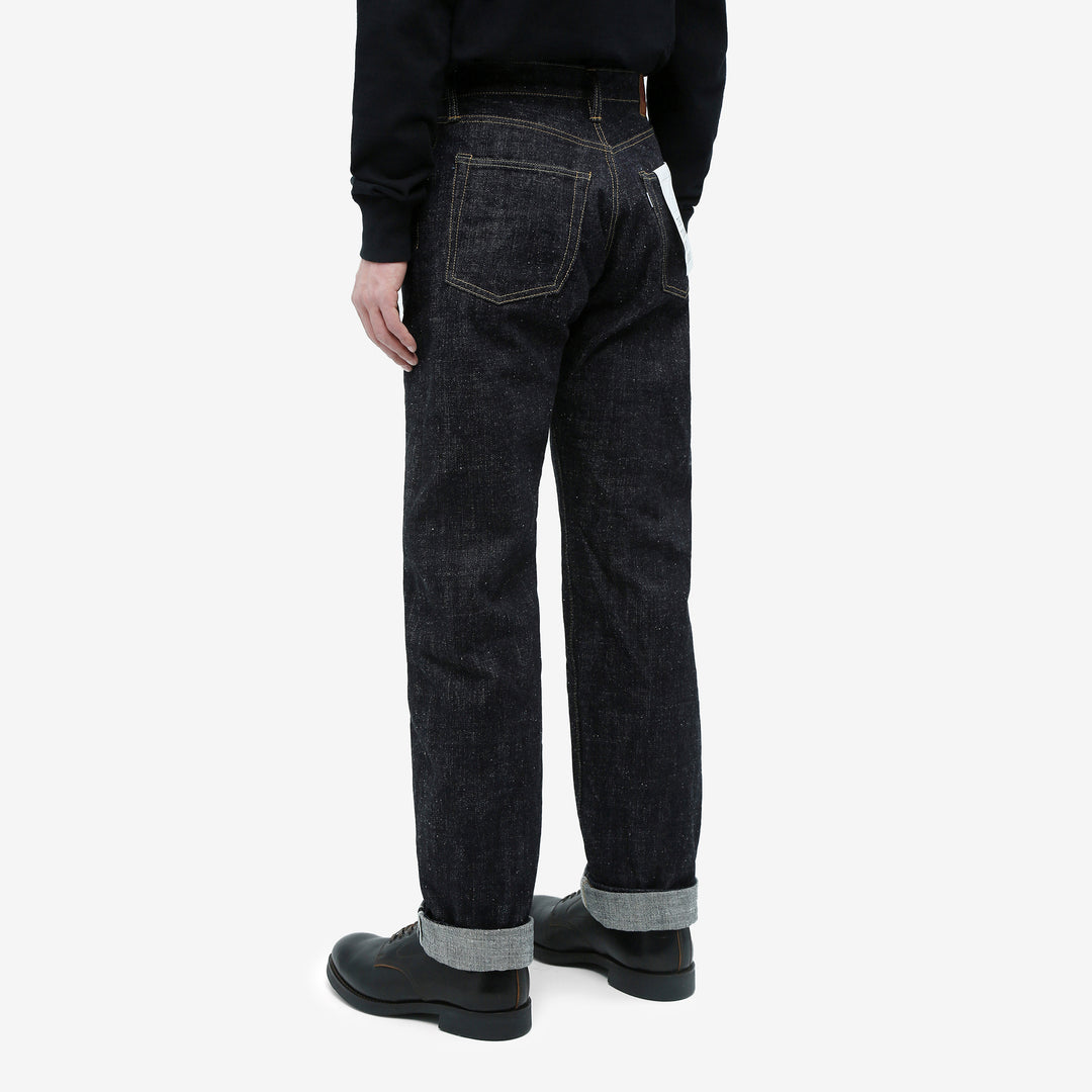 Omoto Denim 0611 15.5oz slub nep selvedge denim relaxed tapered jeans Japan wear image back side 2