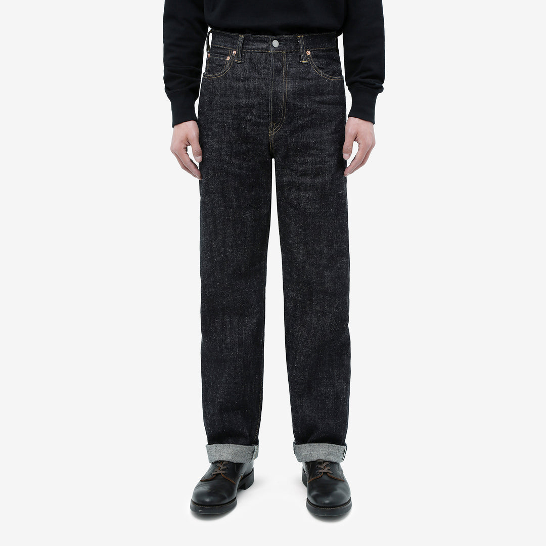 Omoto Denim 0811 15.5oz slub nep selvedge denim wide tapered jeans Japan wear image front