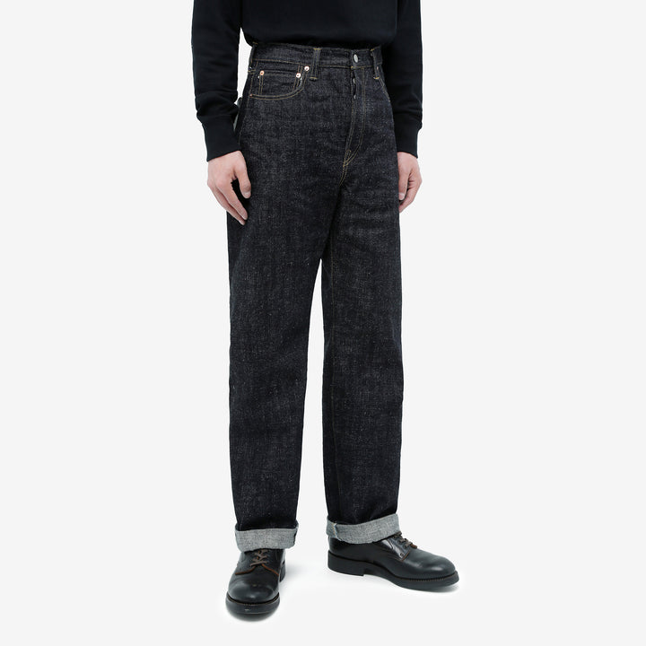 Omoto Denim 0811 15.5oz slub nep selvedge denim wide tapered jeans Japan wear image front side