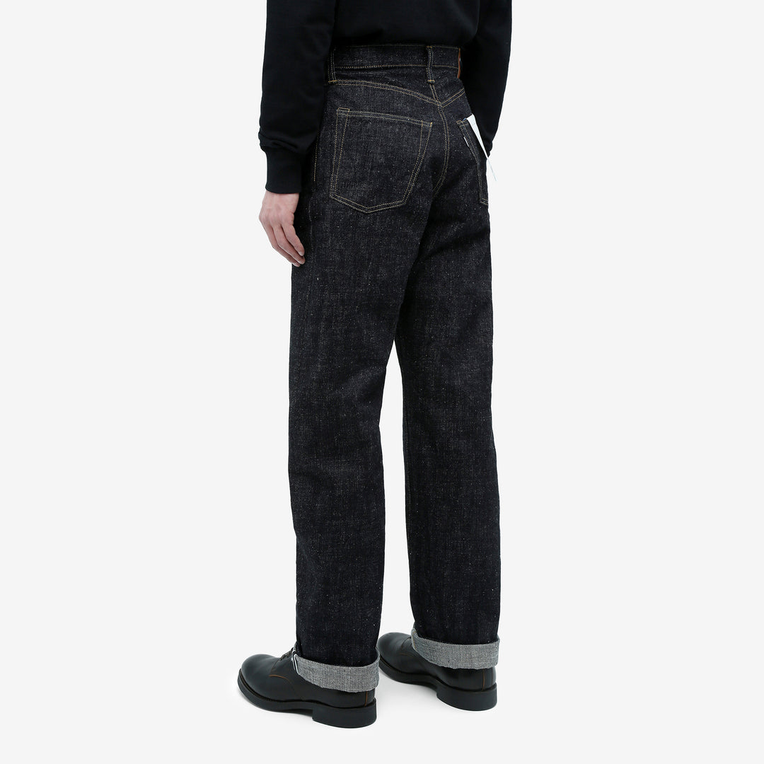 Omoto Denim 0811 15.5oz slub nep selvedge denim wide tapered jeans Japan wear image back side 2