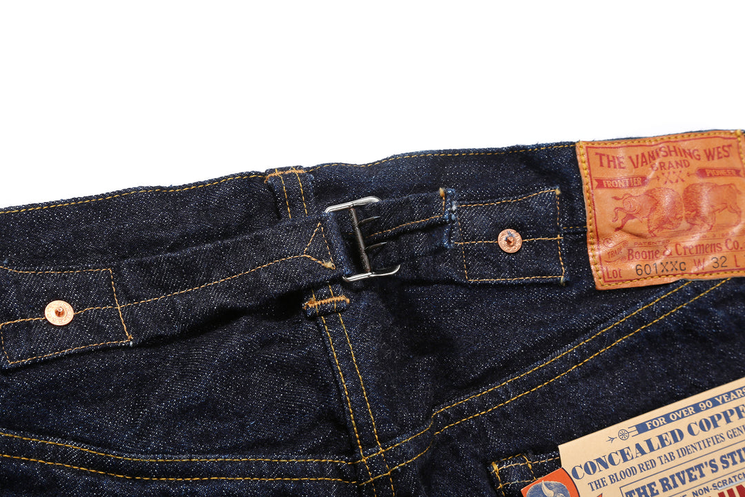 Freewheelers 2232012 Lot 601XXC 1937 14oz Selvedge Denim – Two-Prong Cinch-Back Buckle