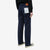 Omoto Denim 0621 indigo sashiko trousers relaxed tapered Japanese pants wear image back side