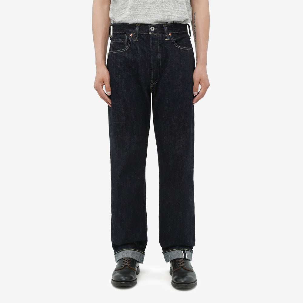 Freewheelers 2612441 Lot S601XX WWII 14oz Selvedge Jeans – Model Front View
