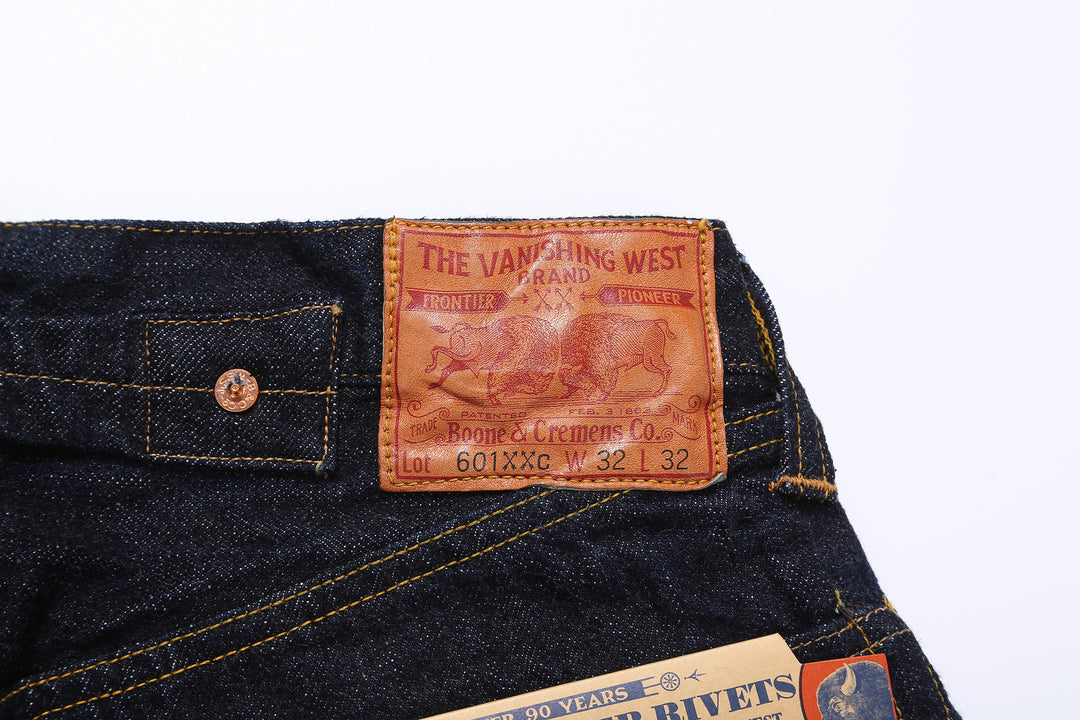 Freewheelers 2232012 Lot 601XXC 1937 14oz Selvedge Denim – Deerskin Leather Patch