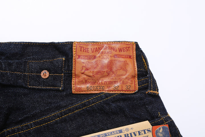 Freewheelers 2232012 Lot 601XXC 1937 14oz Selvedge Denim – Deerskin Leather Patch