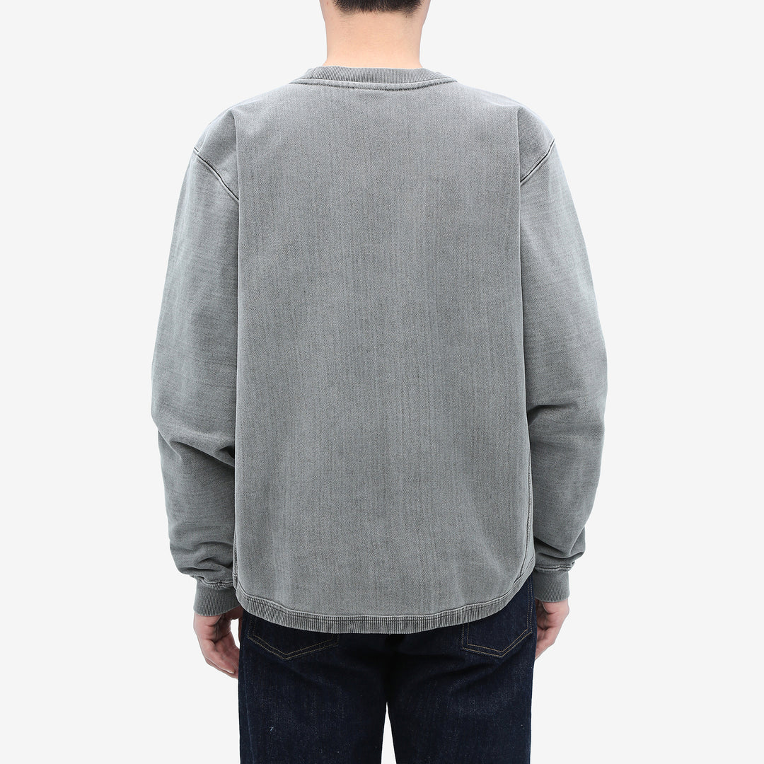 Sugar & Co SGR-RS01 reverse sweatshirt faded black front view back