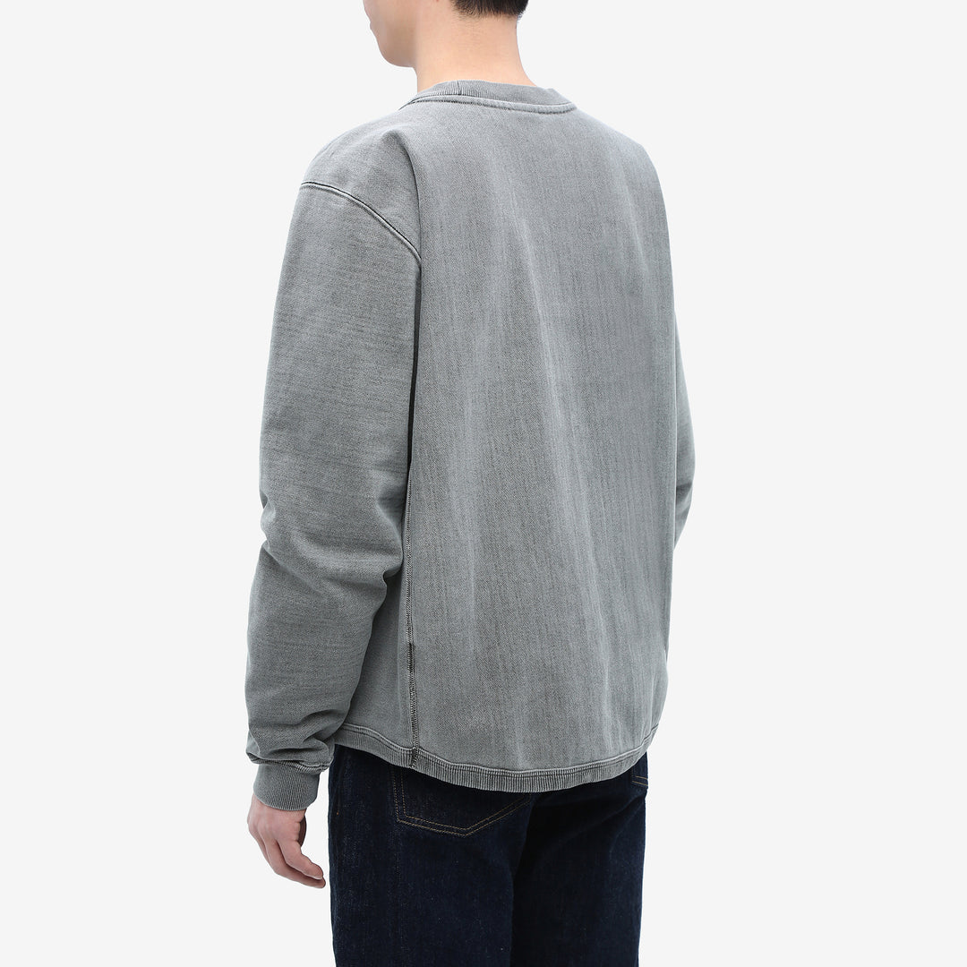 Sugar & Co SGR-RS01 reverse sweatshirt faded black wear image