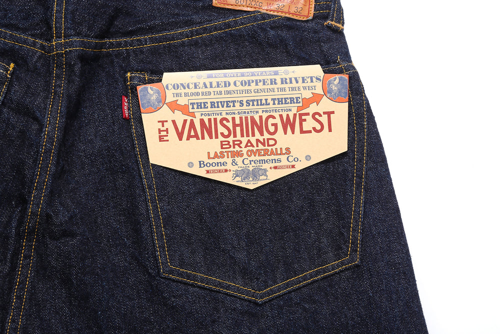 Freewheelers The Vanishing West 2232012 Lot 601XXC 1937 14oz Selvedge Denim - Classic Straight Fit Made in Japan Flasher