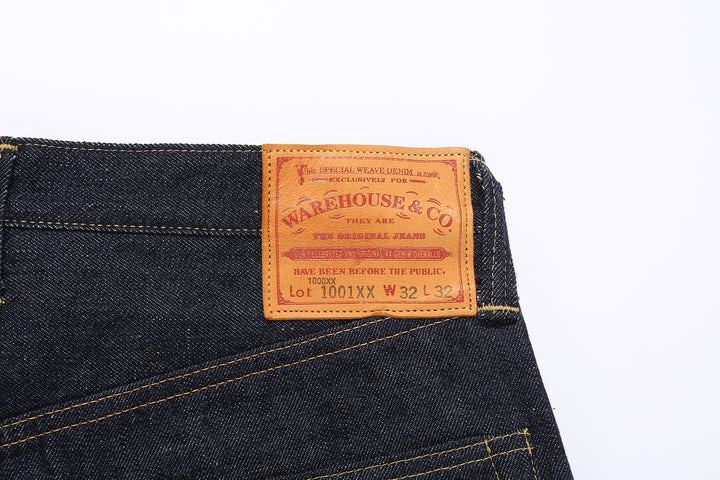Warehouse & Co. Lot 1001XX1000XX DSB 1947 Model 13.5oz Selvedge Denim Jeans Made in Japan Leather Patch