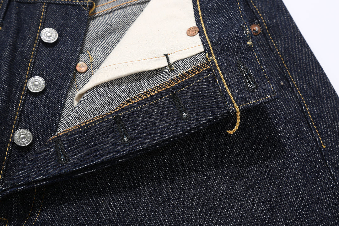 Warehouse & Co. Lot 1001XX1000XX DSB 1947 Model 13.5oz Selvedge Denim Jeans Made in Japan Stitch Run-Off
