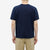 Pure Blue Japan 5411-ID Heavyweight Indigo Slub Jersey T-Shirt Raglan Sleeve Made in Japan Back View Wear Image