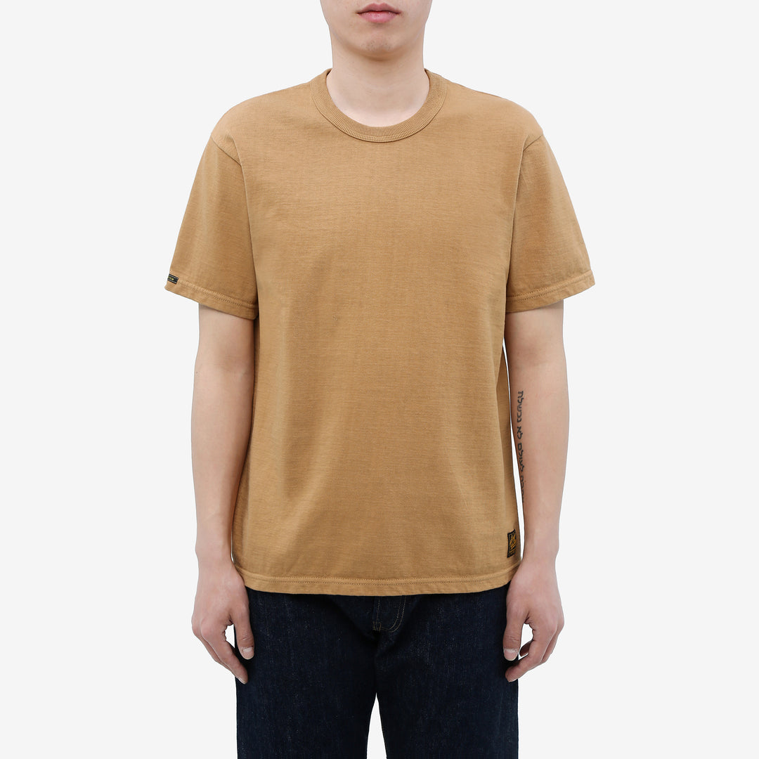 Deluxeware DXTS-00 12.5oz loopwheeled t-shirt made in Japan ultra heavyweight crew neck gold
