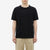 Pure Blue Japan 5411-IDBK Heavyweight Indigo + Black Slub Jersey T-Shirt Raglan Sleeve Made in Japan Wear Image Front