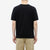 Pure Blue Japan 5411-IDBK Heavyweight Indigo + Black Slub Jersey T-Shirt Raglan Sleeve Made in Japan Wear Image Back View