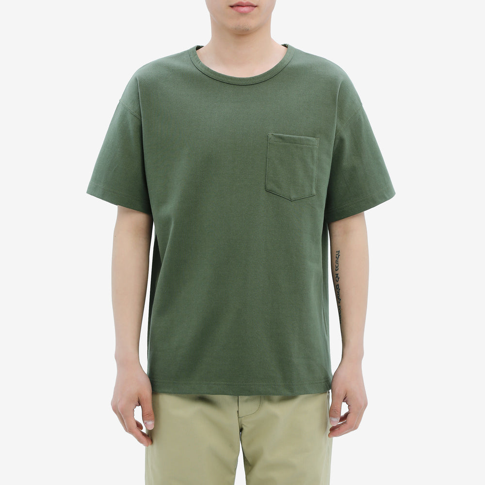 Boncoura High Density Heavyweight Pocket T-Shirt Wear Image Front View