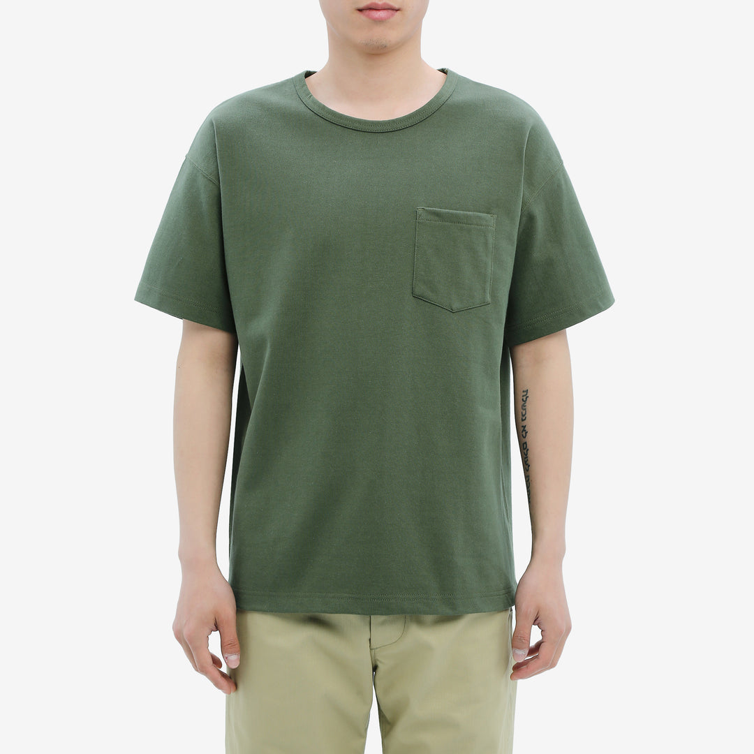 Boncoura High Density Heavyweight Pocket T-Shirt Made in Japan Wear Image Front