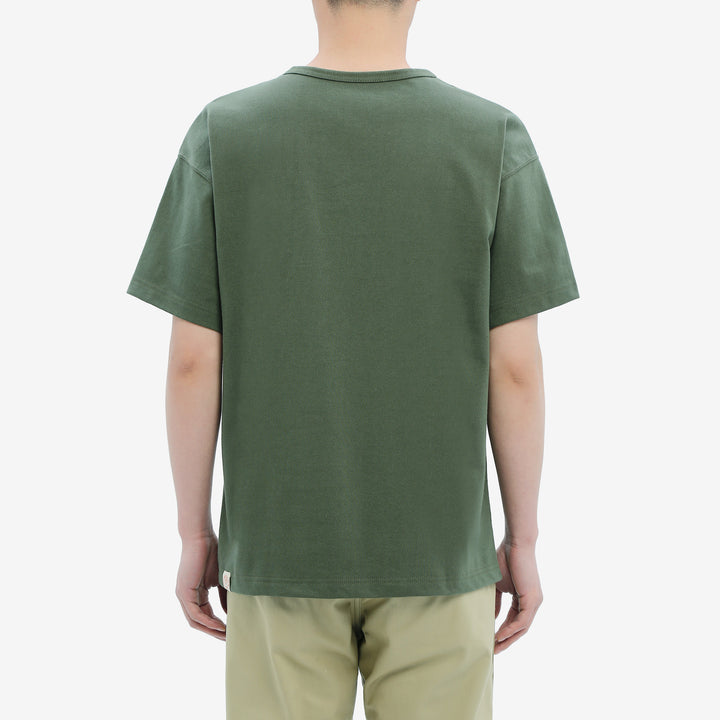 Boncoura High Density Heavyweight Pocket T-Shirt Made in Japan Wear Image Back