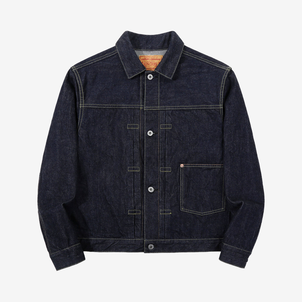 Boncoura 43 WWII Natural Indigo Dyed Type 1 Denim Jacket - 15th