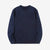 UES 742451 indigo loopwheel crewneck sweatshirt with pocket made in Japan slub cotton front