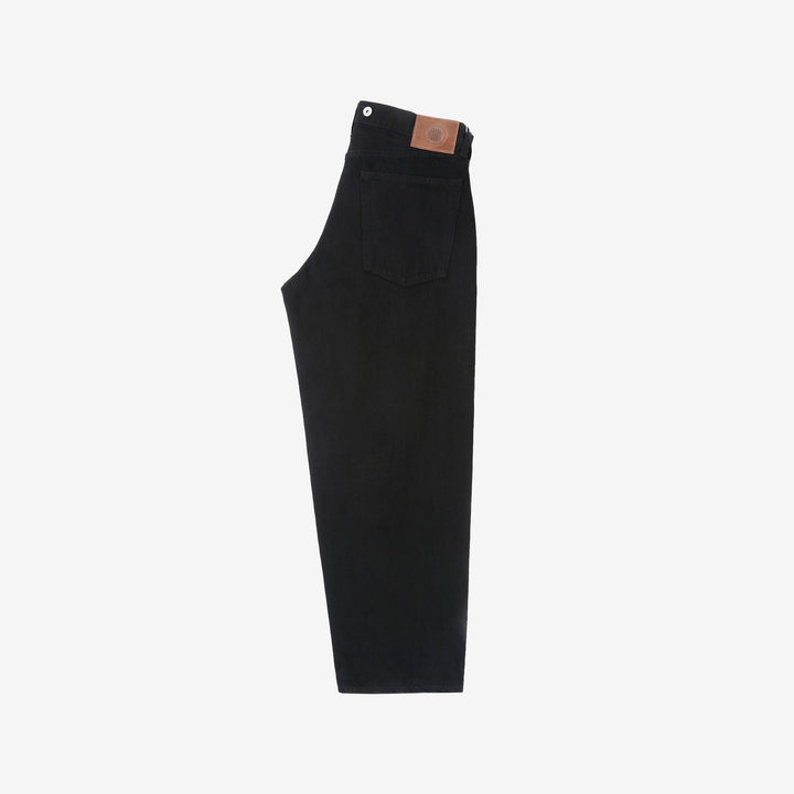 Moto Motor New Vintage 12oz selvedge denim old baggy fit black x black Japanese denim jeans