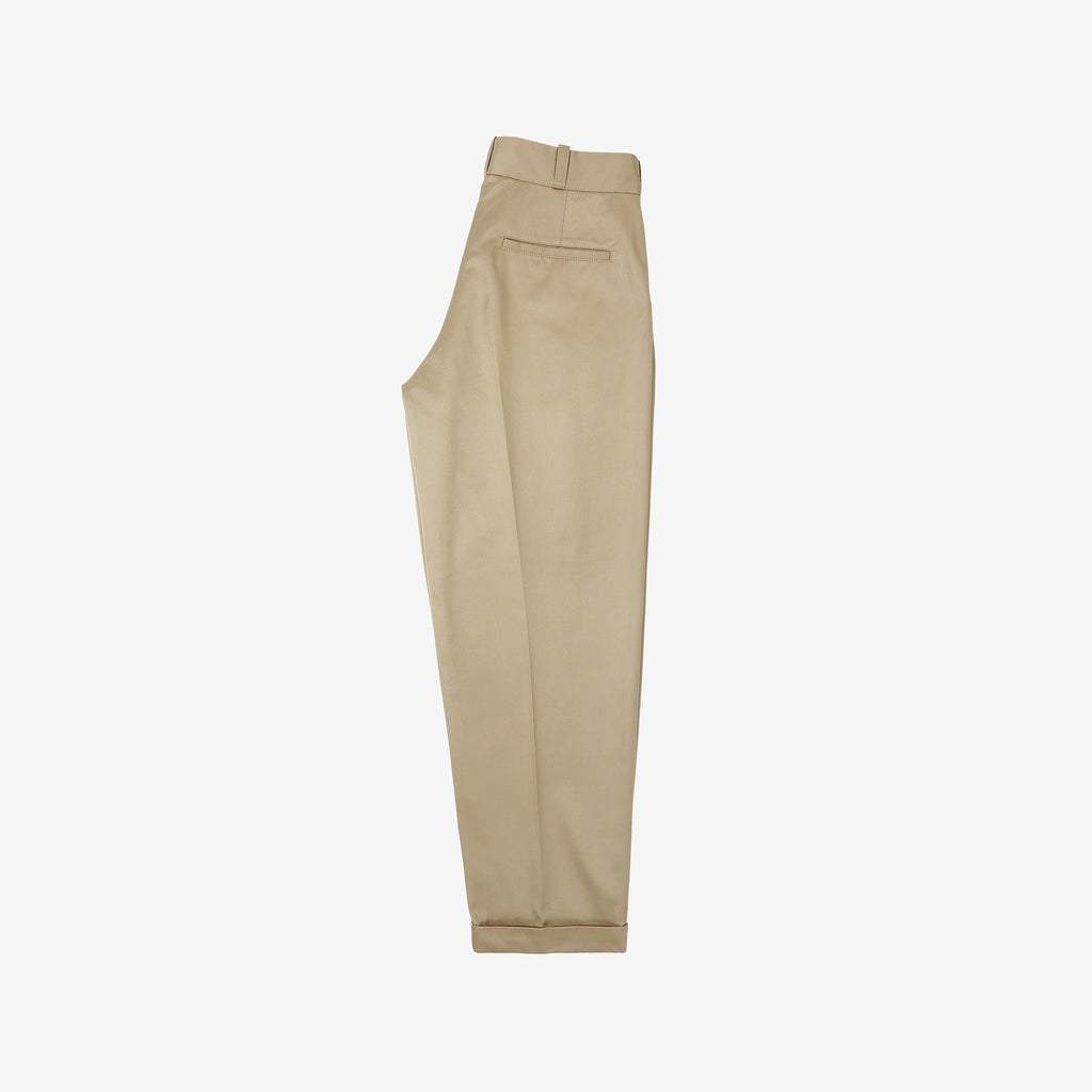 Attractions Wearmasters Lot.720 Giza Cotton Twill Heritage Trousers Beige – Side View