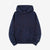 UES 73RF indigo pullover hoodie heavyweight sweat made in Japan kangaroo pocket hooded sweatshirt font view
