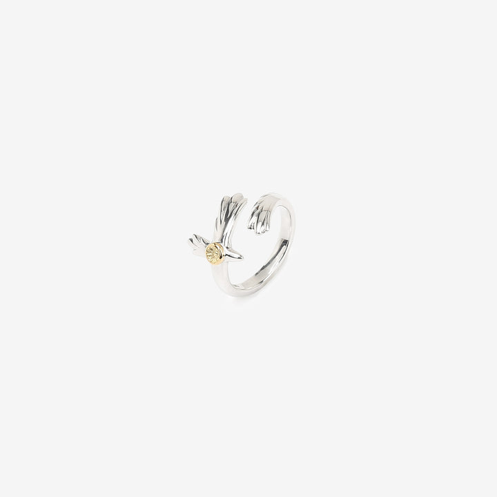 Moto RC-02 eagle silver ring K18 gold accent native style Japan handcrafted jewelry