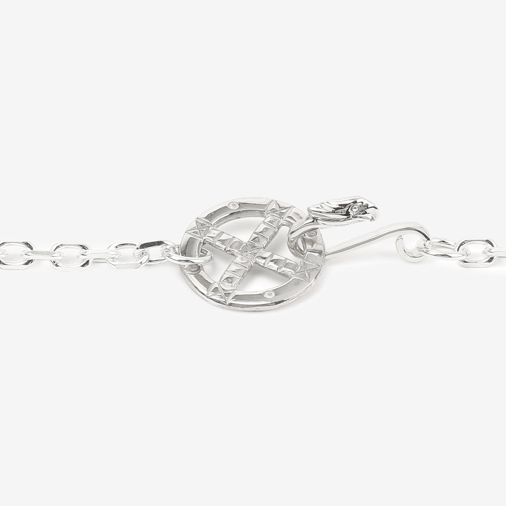 Moto CH-05 bold square chain necklace eagle hook silver chain Japan handcrafted jewelry