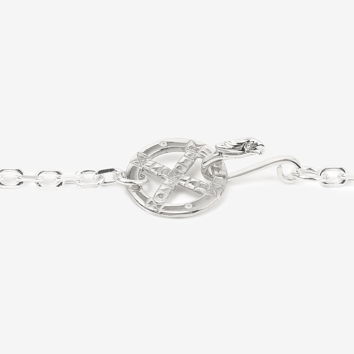 Moto CH-05 bold square chain necklace eagle hook silver chain Japan handcrafted jewelry