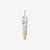 Moto FT-40 Kazekiri feather silver pendant K18 gold tipped native style Japan front