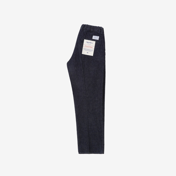 Sugar & Co SGR-S01 12oz selvedge indigo denim gentle pants front view